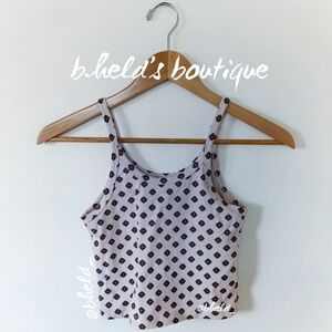 ARQ Crop Tank in Shell Foulard Size XS Good Used Condition GUC